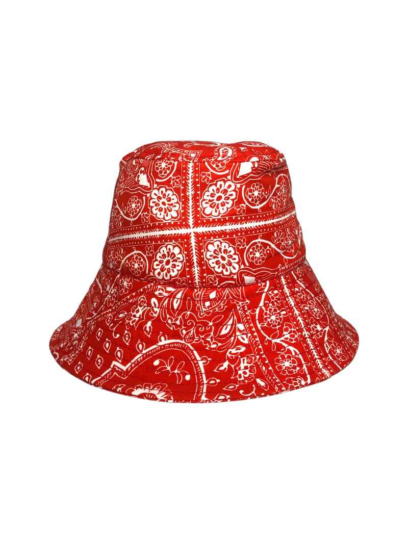 guts and love rush paisley buckt hat rojo 11zon