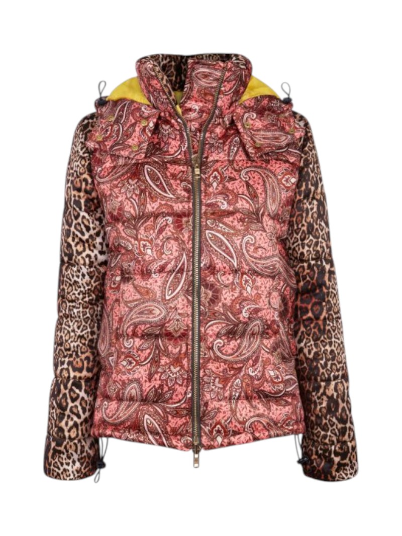 guts and love cheetah paisley parka