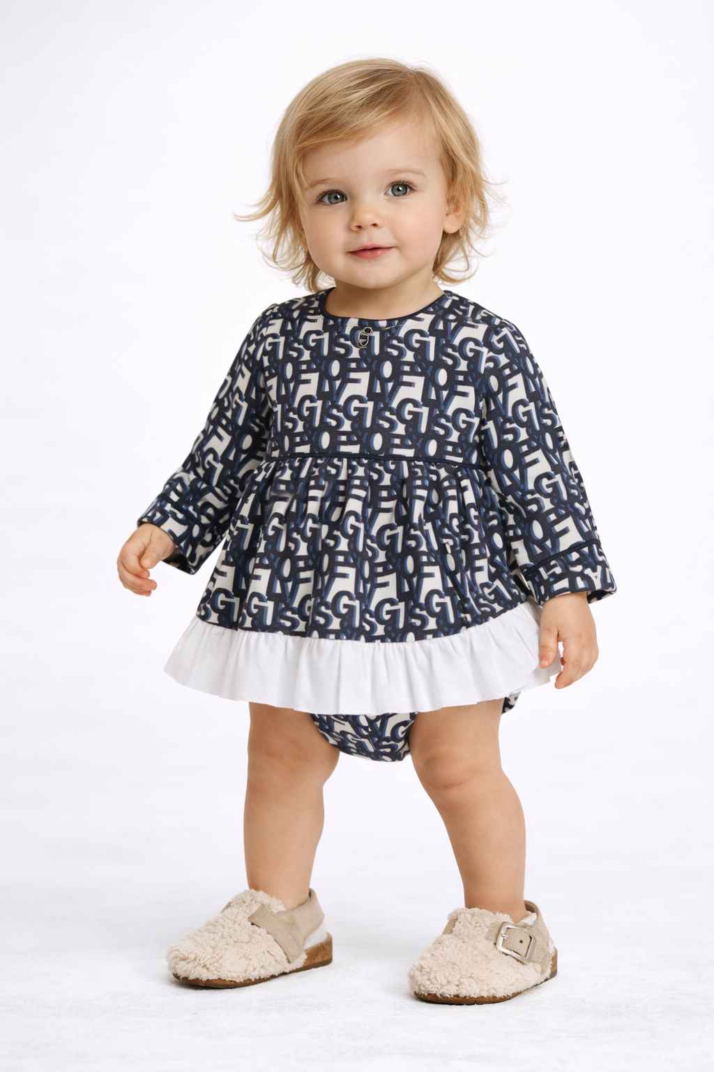 guts and love baby chloe culotte nina monogram