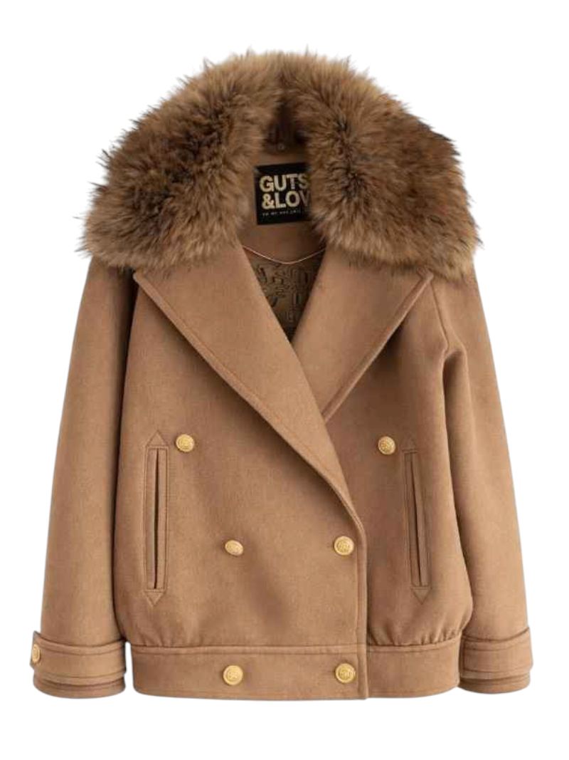 fw25 guts and love baroness jacket camel photoroom