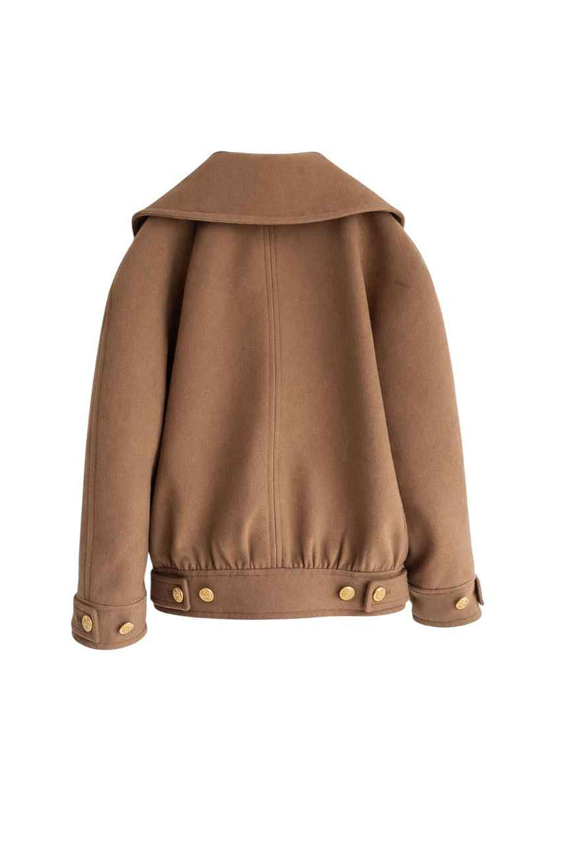 fw25 guts and love cockney coat camel 2