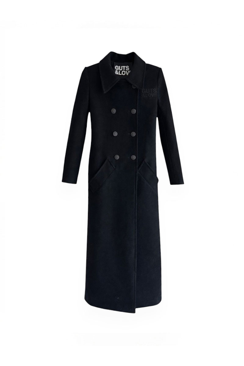 fw25 guts and love duellist coat black