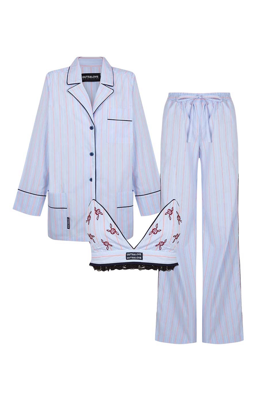 morning after bloom pyjama set trio