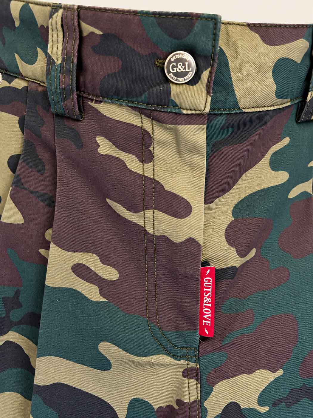 CAMO BERMUDA CLOSEUP